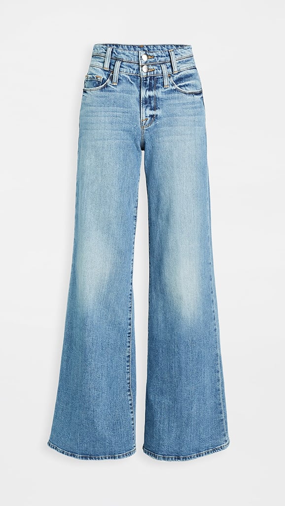 frame baggy palazzo jeans