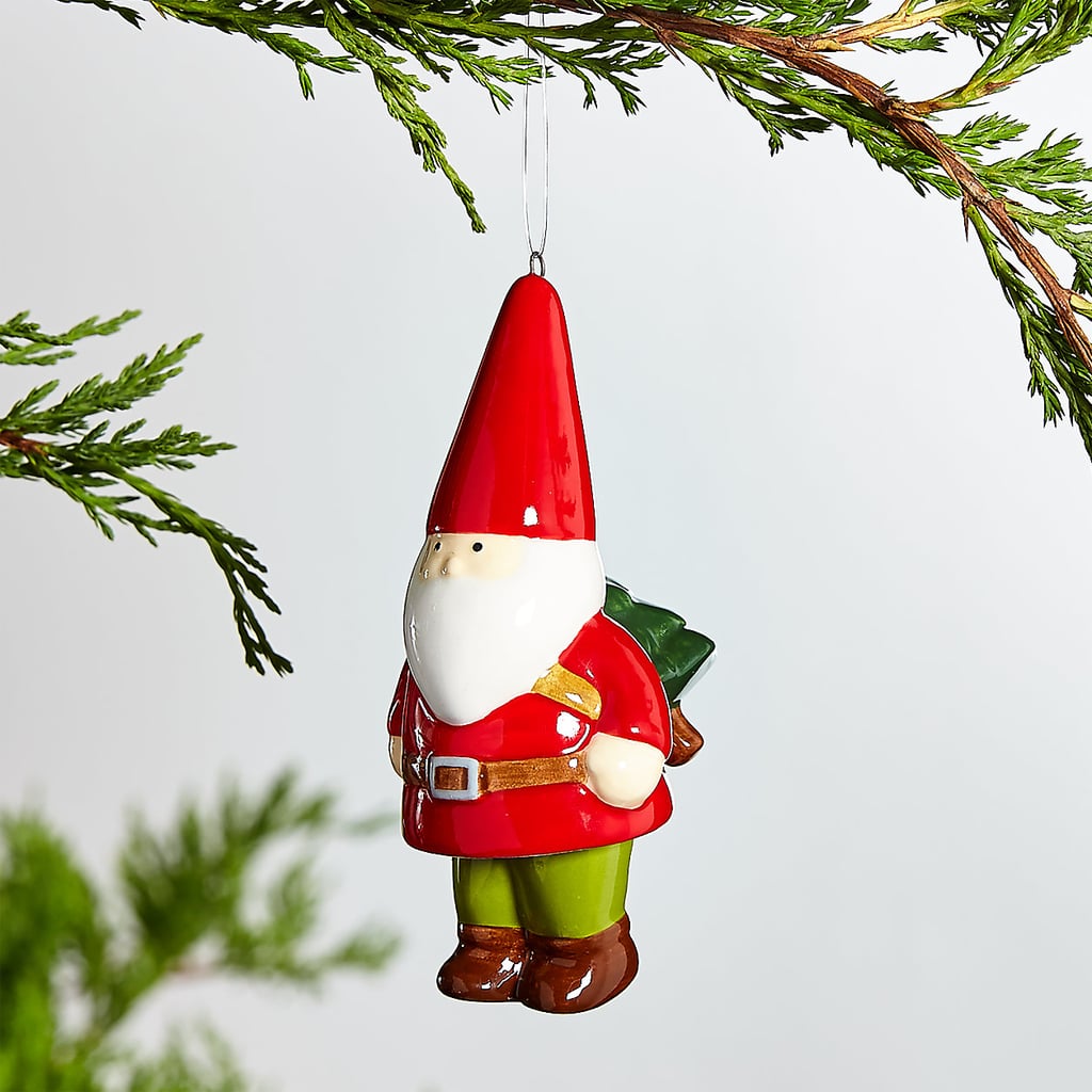 Ceramic Gnome Christmas Ornament
