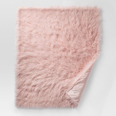 Mongolian Faux Fur Throw Blanket