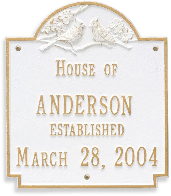 Whitehall Products Cardinal Wedding Plaque