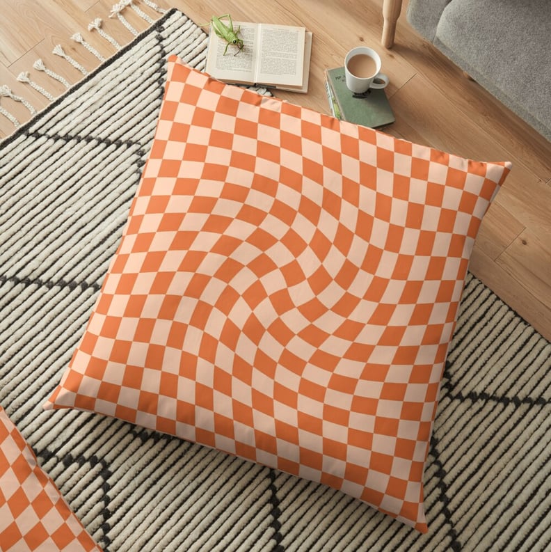 For Lounging: Orange Twist Floor Pillow by GalaxyEyes