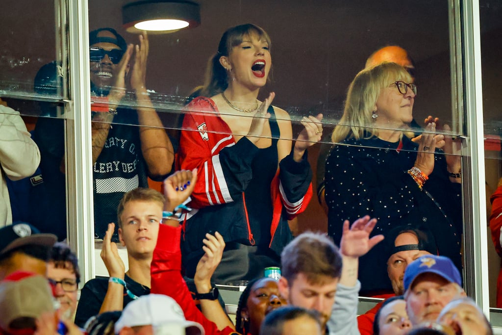 Taylor Swift and Donna Kelce at the Kansas City Chiefs vs. Denver Broncos Game