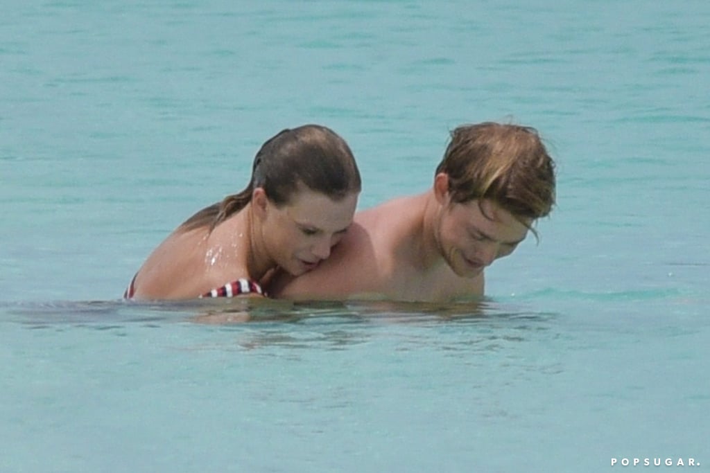 Taylor Swift and Joe Alwyn in Turks and Caicos in July 2018