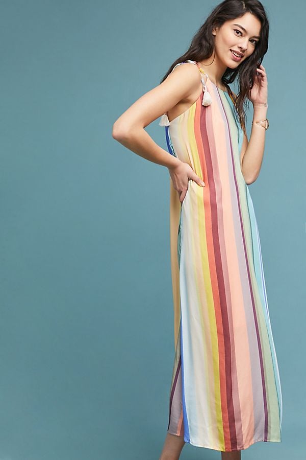 Farm Rio Rainbow Striped Dress Summer Maxi Dresses 2018 Popsugar