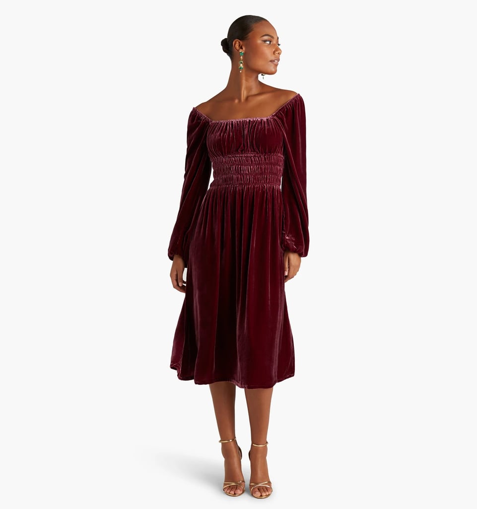 For the Velvet-Lover: Hill House Home The Jasmine Nap Dress — Burgundy Velvet
