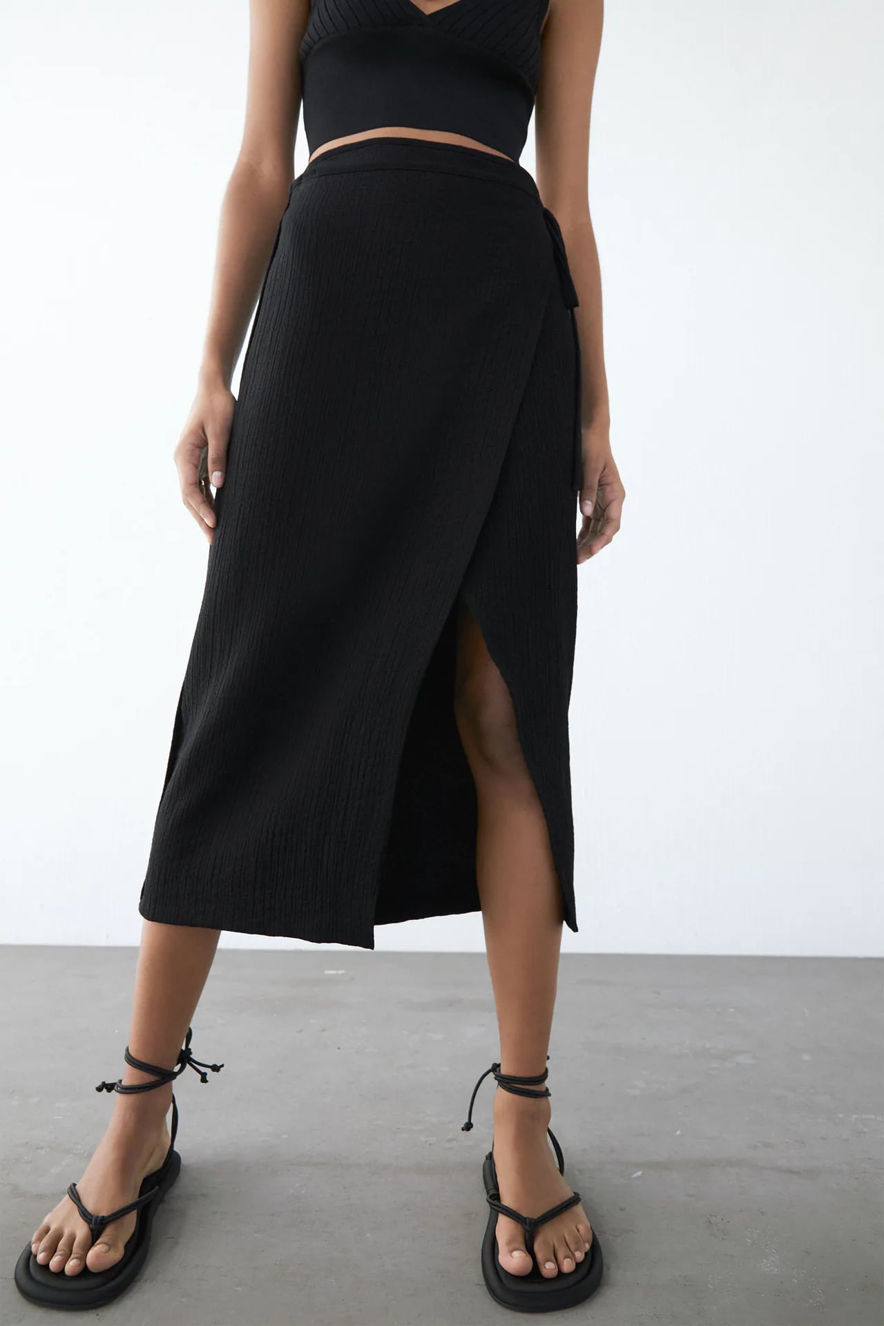 Envelope skirt zara top