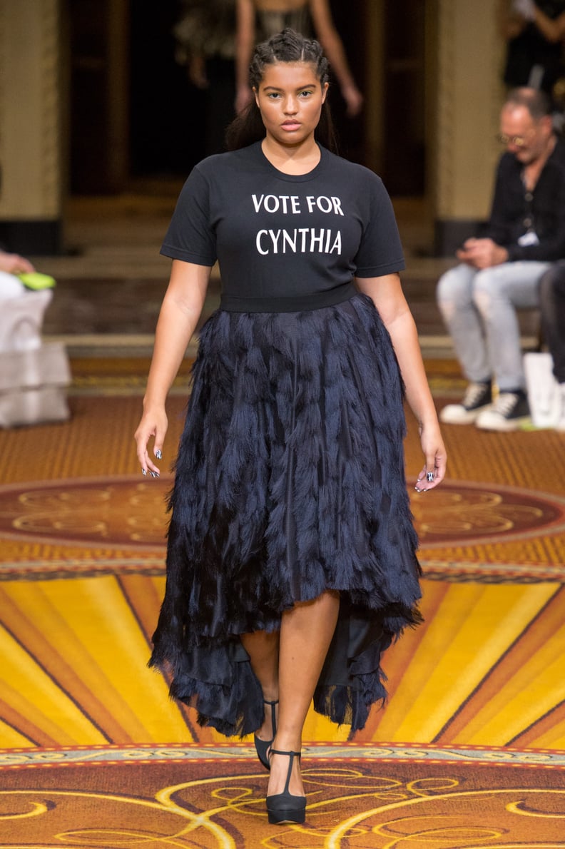 Christian Siriano's Model Lineup and Empowering Tee