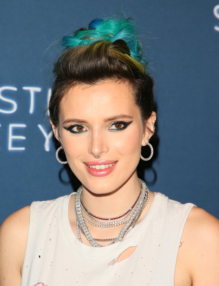 Bella Thorne With Teal Ends | Bella Thorne's Natural Hair ...
