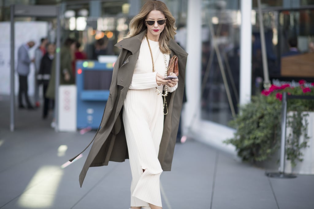 A Simple White Dress and Classic Trench