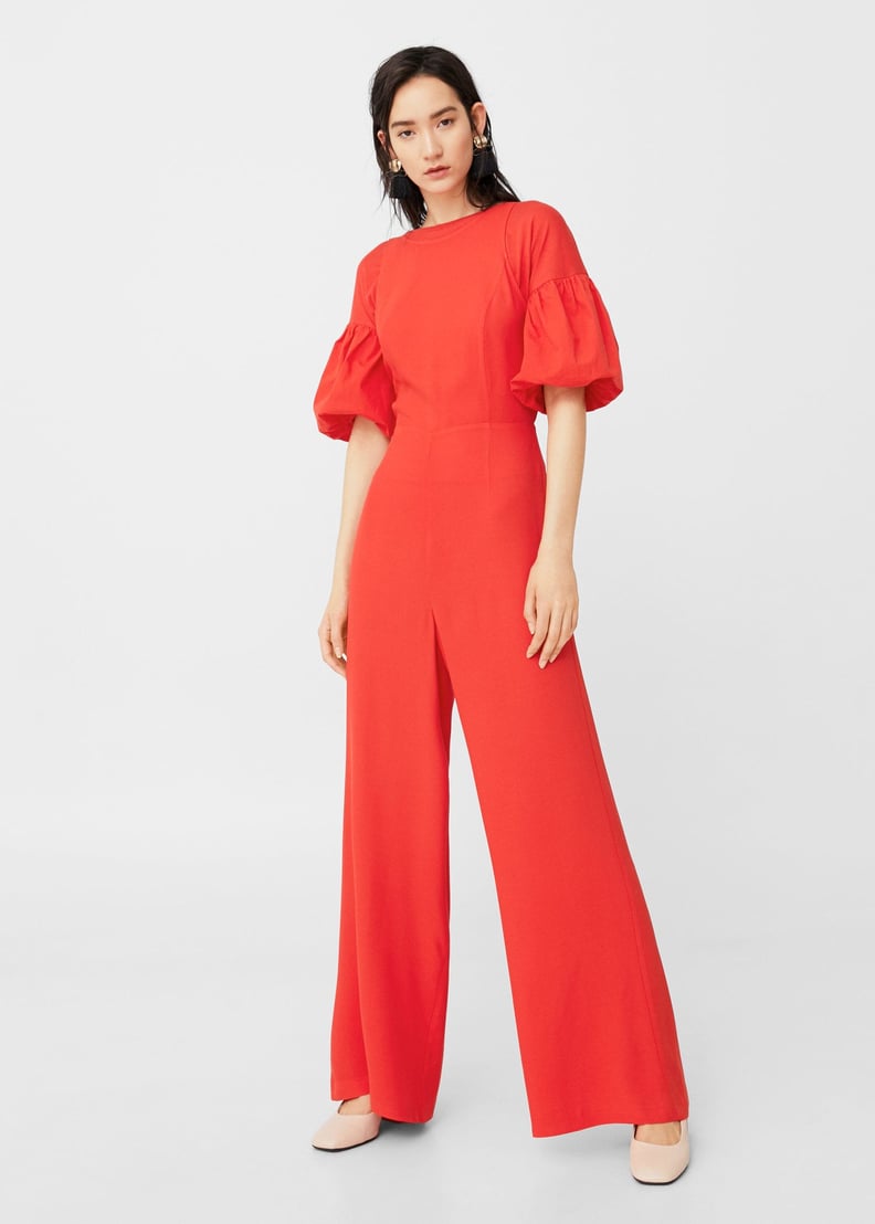 Mango Jumpsuit and Puffed Sleeves T-Shirt