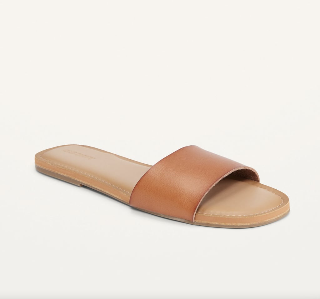 Old Navy Faux-Leather Slide Sandals 