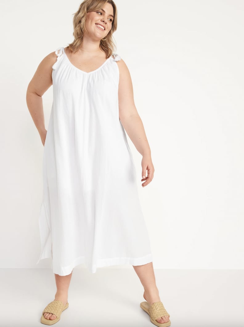 Old Navy Sleeveless Tie-Shoulder All-Day Maxi Swing Dress