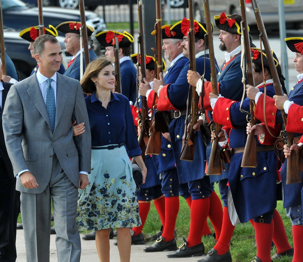 Queen Letizia and King Felipe Visit St. Augustine