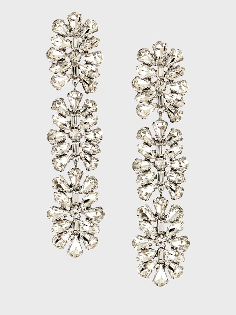 Banana Republic Crystal Linear Statement Earrings