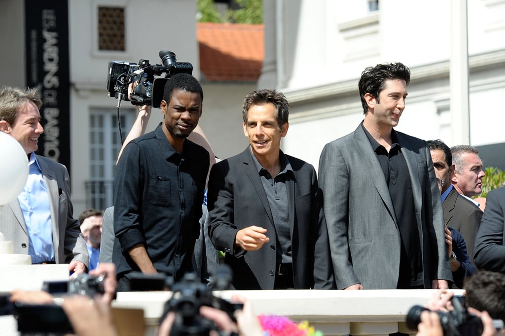 Chris Rock, Ben Stiller, and David Schwimmer got together for the Madagascar 3 photocall at the Cannes Film Festival. Chris Rock, Ben Stiller, and David Schwimmer got together for the Madagascar 3 photocall at the Cannes Film Festival.