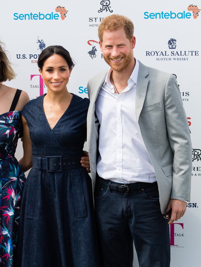 Prince Harry and Meghan Markle at Sentebale Polo 2018