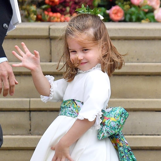 Pictures of Princess Charlotte Waving