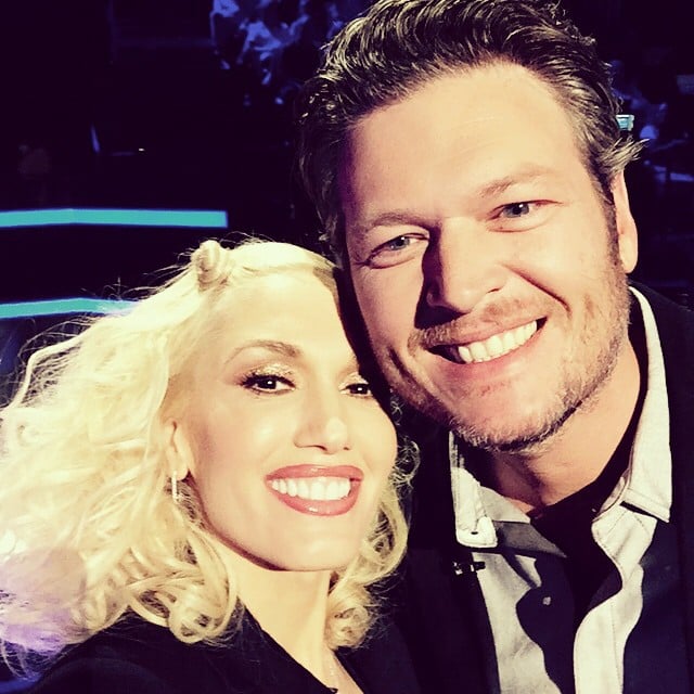 Gwen Stefani posed with her costar Blake Shelton during The Voice.
Source: Instagram user gwenstefani