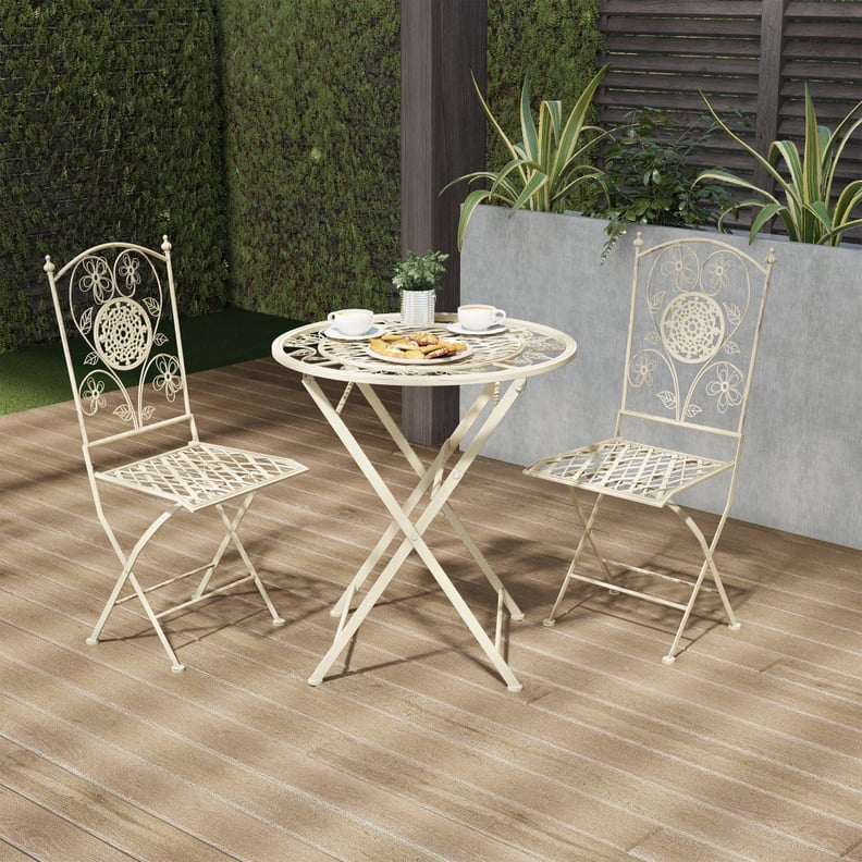 A Folding Bistro Set: Lavish Home Folding Bistro Set