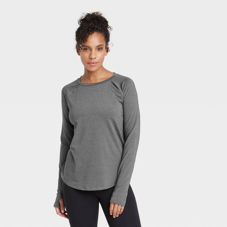 An Easy Layer: All in Motion Essential Crewneck Long Sleeve T-Shirt