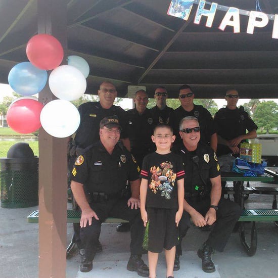 Police Officers Host Birthday Party For Kids With Autism