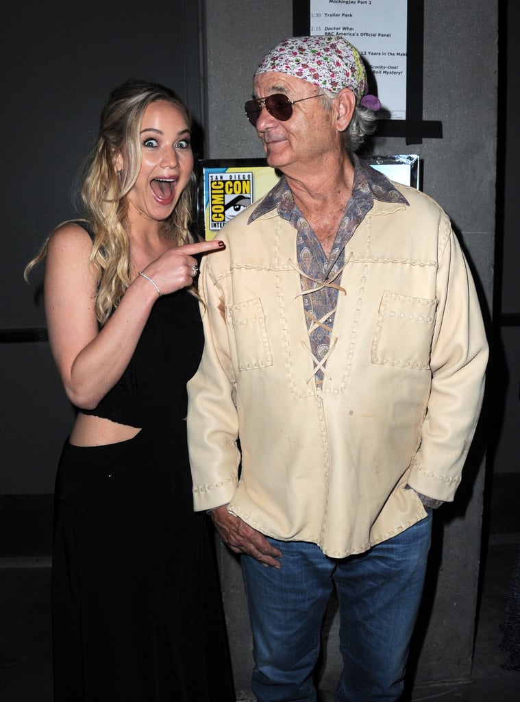 Jennifer Lawrence and Bill Murray at Comic-Con