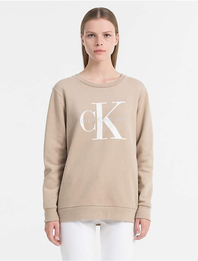 Calvin Klein Jeans Relaxed Fit Monogram Logo Sweatshirt