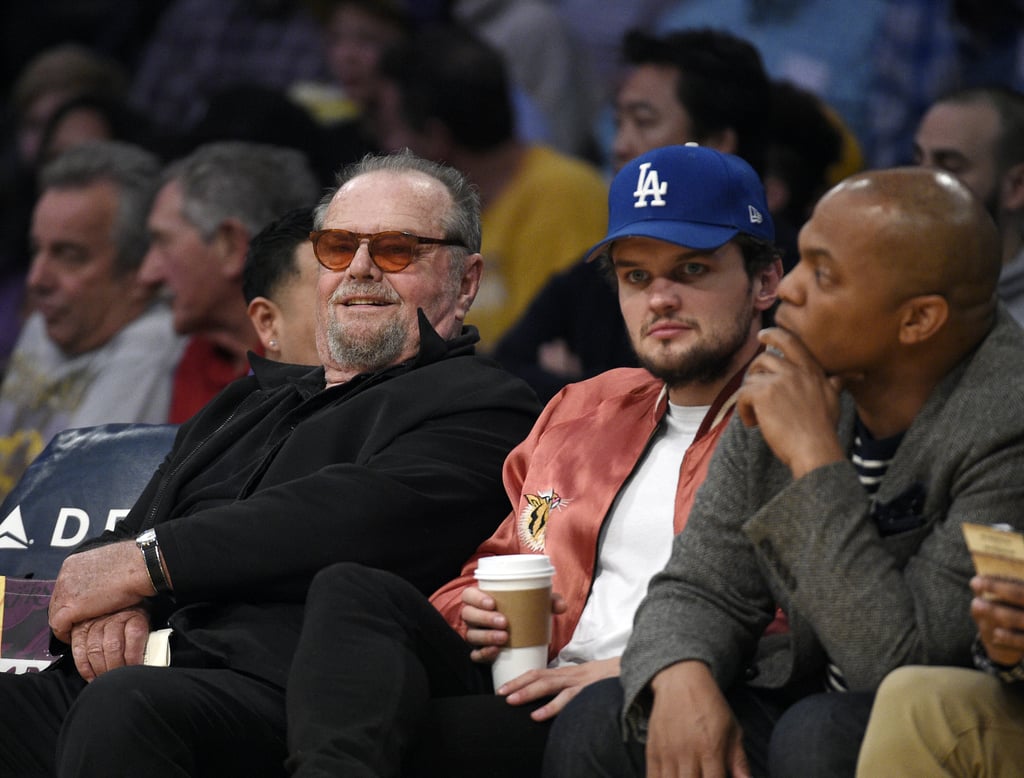 Jack Nicholson and Son Ray at Lakers Game March 2017  POPSUGAR Celebrity UK Photo 1