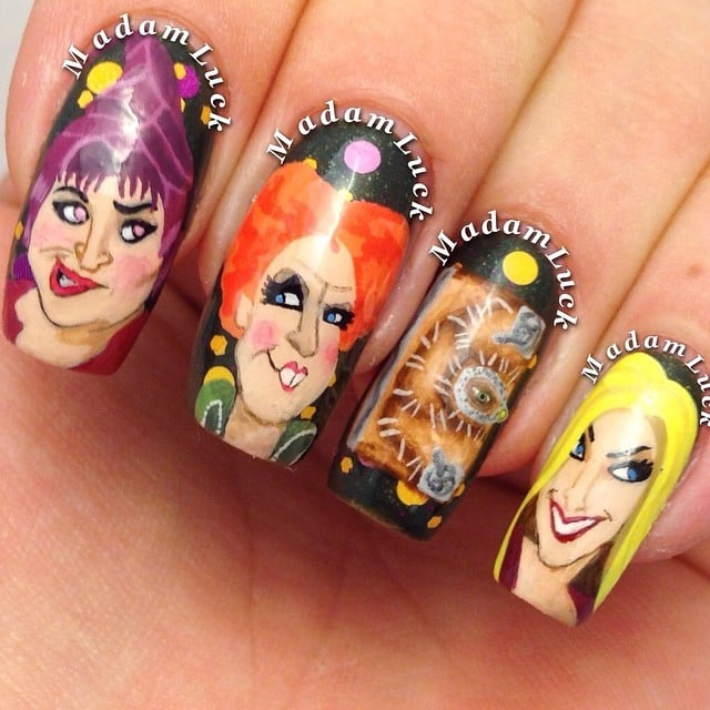 Hocus Pocus Halloween Nail Art POPSUGAR Beauty Photo 5
