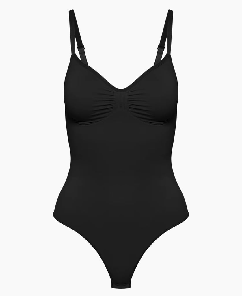Aritzia ShapeEnhance Thong Bodysuit in Black