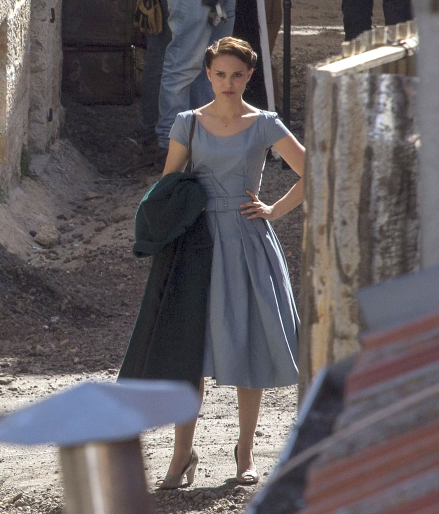 Natalie Portman filmed in Jerusalem on Thursday. She will both star in and direct the project, titled A Tale of Love and Darkness.