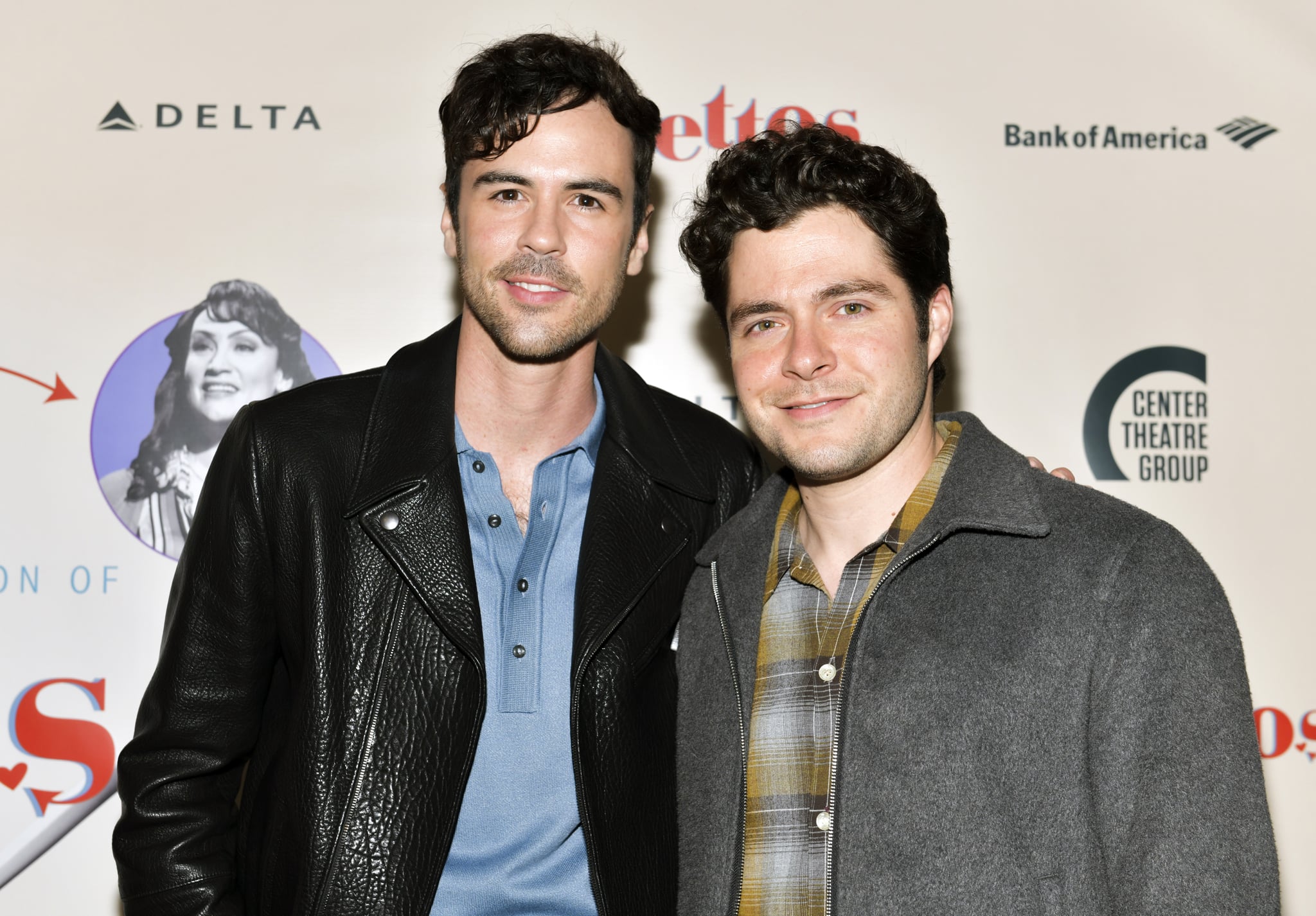 LOS ANGELES, CALIFORNIA - APRIL 17: Blake Lee (L) and Ben Lewis attend the opening of Centre Theatre Group's 