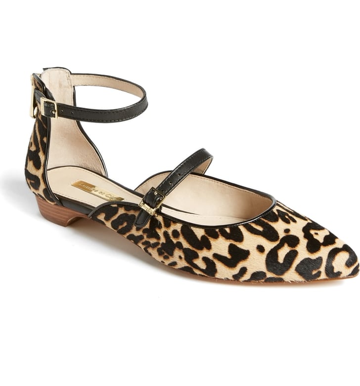 Louise et Cie Claire Genuine Calf Hair Ankle Strap Flat The