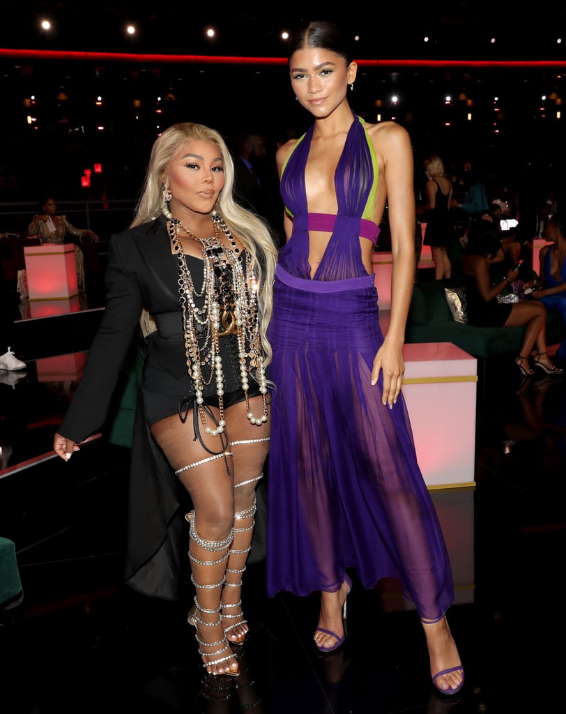 Zendaya posed with Lil' Kim at the 2021 BET Awards.