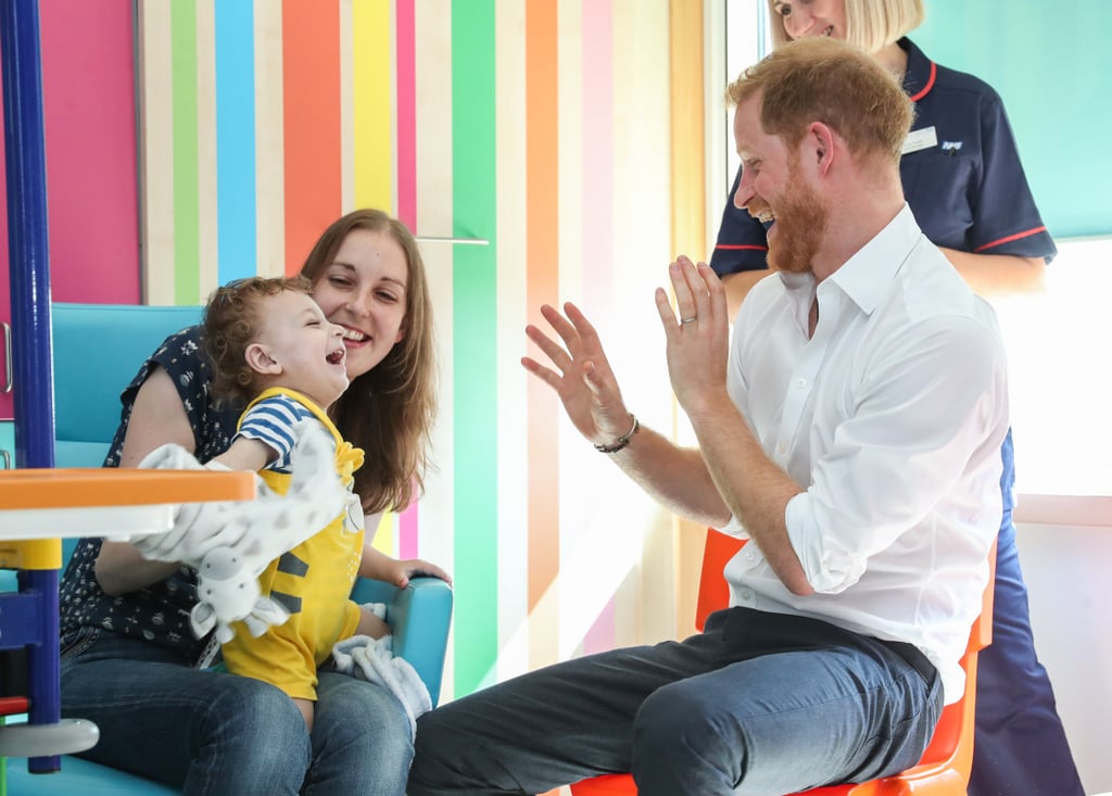 Prince Harry at Sheffield Children’s Hospital July 2019