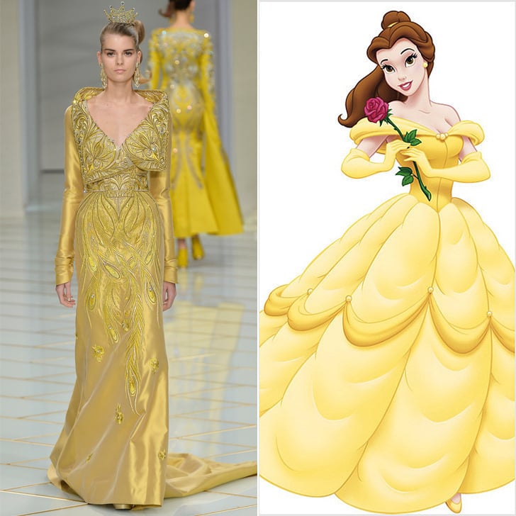 Belle Wearing Guo Pei Couture