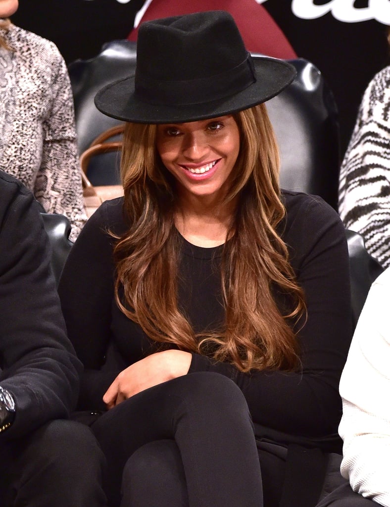 Beyonce and Jay Z at Brooklyn Nets Game 2015
