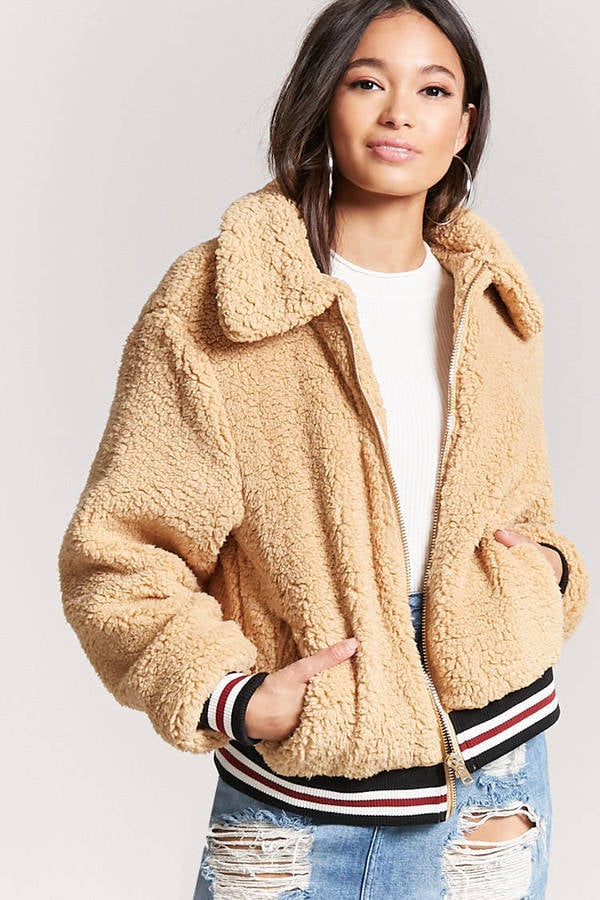Forever 21 Faux Shearling Jacket | Best Coats From Forever 21 ...