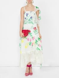 Rosie Assoulin Floral Layered Slip Dress