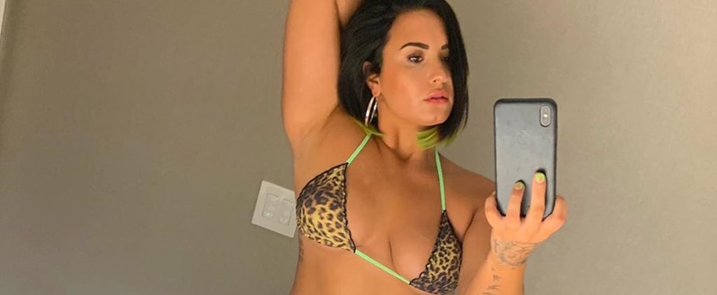 Demi Lovato Radiates Photoshop-Free Growl Power in This Sexy Cheetah-Print Bikini