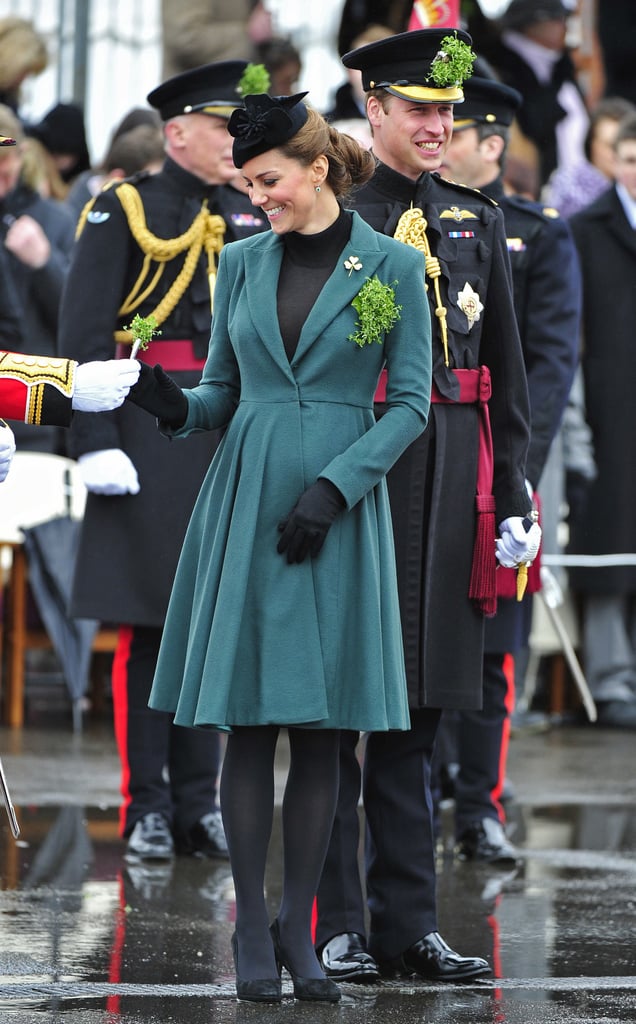 Kate Middleton and Prince William attended a St. Patrick's Day parade in Aldershot in March 2013.