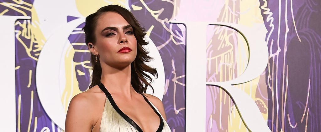 Anya Taylor-Joy Fixing Cara Delevingne's Dress at Dior Show