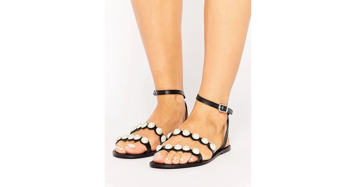 pearl flat sandals uk