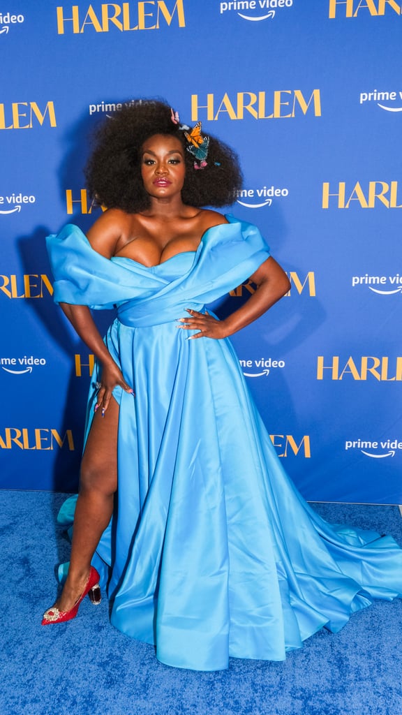 See Harlem Star Shoniqua Shandai's Bold Blue Premiere Dress