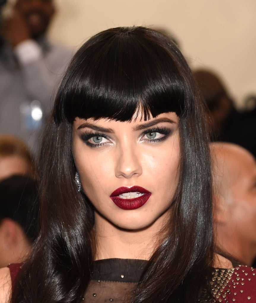 Adriana Lima Goes Goth at the 2015 Met Gala
