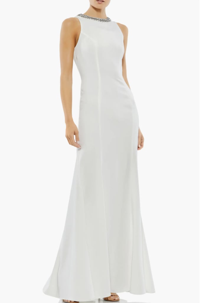 Mac Duggal Embellished Neck Trumpet Gown