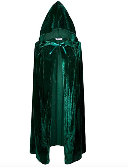 VGLOOK Kids Hooded Cloak Cape - Green