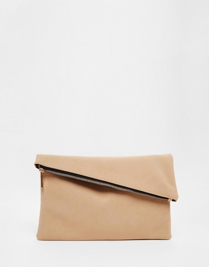 ASOS Square Clutch Bag with Slanted Zip Top ($25)