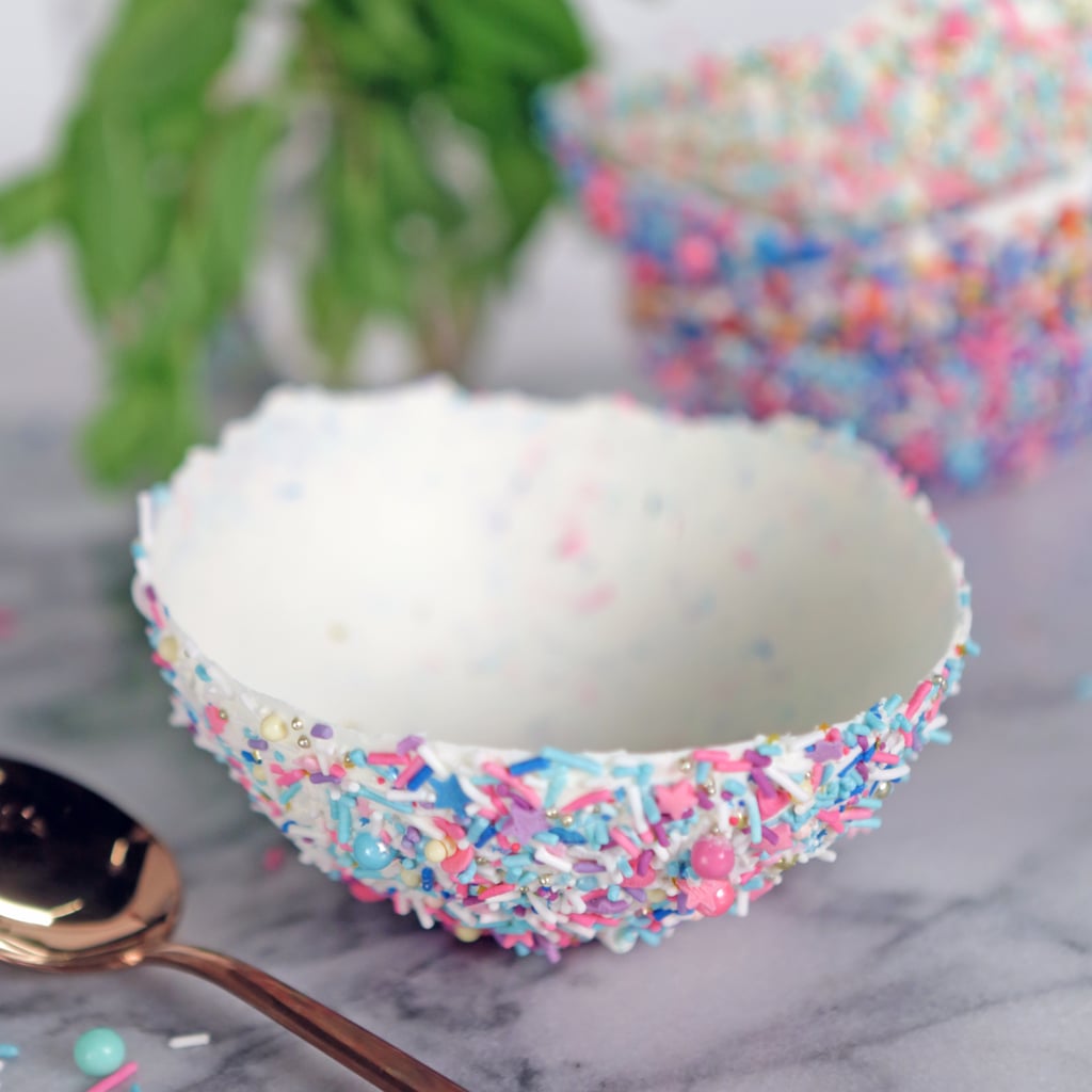 Sprinkles-Covered Chocolate Bowls