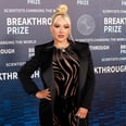Christina Aguilera's Bra-Baring Catsuit Is Covered in Sheer Zebra Stripes